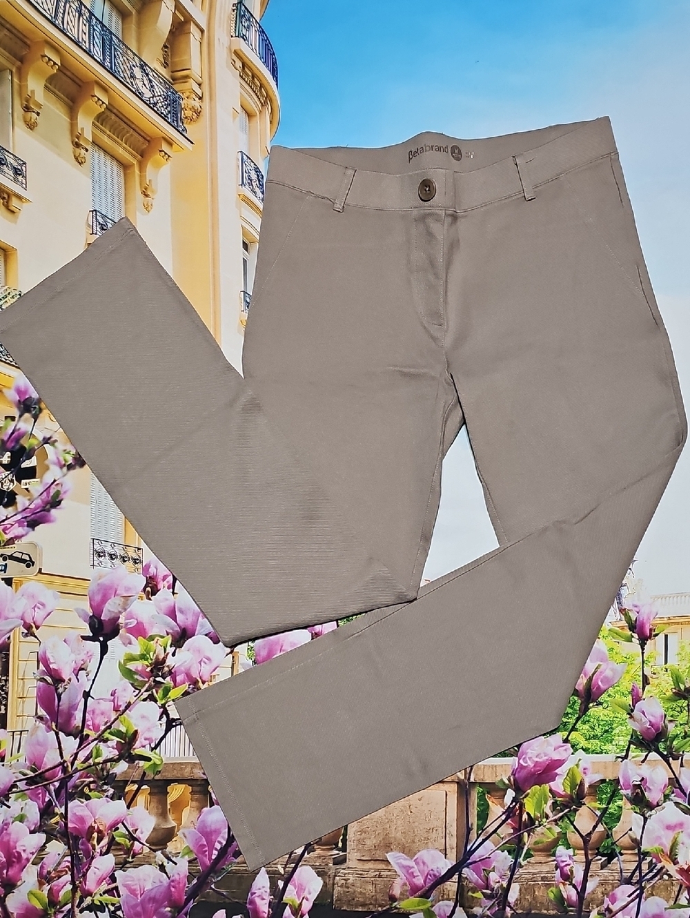Betabrand Tan‎ Yoga Pants Size Medium Petite MP